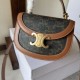 Replica Premium Borsa Celine Mini Besace Clea Triomphe Canvas Pelle di vitello Imitazione Outlet