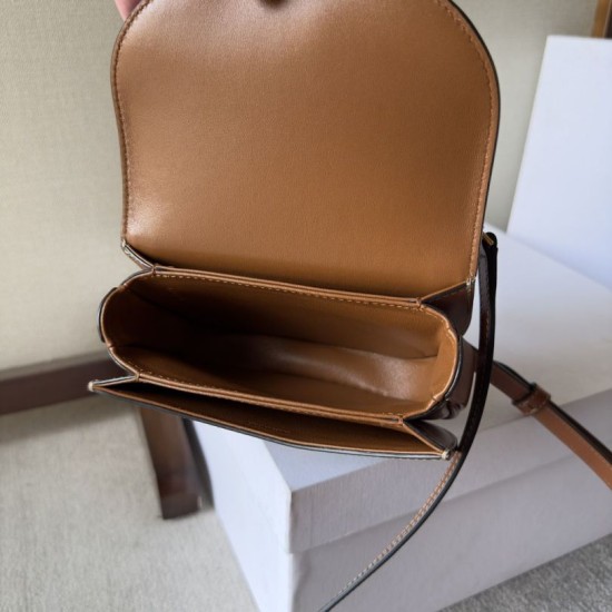 Replica Premium Borsa Celine Mini Besace Clea Triomphe Canvas Pelle di vitello Imitazione Outlet