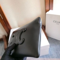Replica Premium Piccola pochette Celine con tracolla pelle di vitello liscia Nero Imitazione Outlet