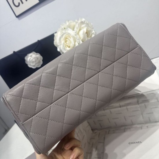 Replica Borsa a mano media Chanel 25 Hobo Caviar Quilted AS5311 Grigio Imitazione Outlet