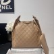 Replica Borsa a mano media Chanel 25 Hobo Caviar Quilted AS5311 Beige Imitazione Outlet