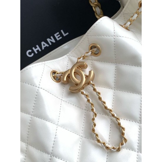 Replica Borsa a mano media Chanel 25 Hobo Caviar Quilted AS5311 Bianco Imitazione Outlet