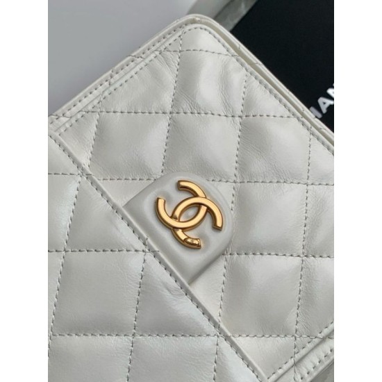 Replica Borsa a mano media Chanel 25 Hobo Caviar Quilted AS5311 Bianco Imitazione Outlet