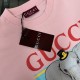 Replica Maglietta girocollo Gucci unisex nera/albicocca 03 Imitazione Outlet