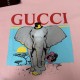 Replica Maglietta girocollo Gucci unisex nera/albicocca 03 Imitazione Outlet