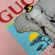 Replica Maglietta girocollo Gucci unisex nera/albicocca 03 Imitazione Outlet