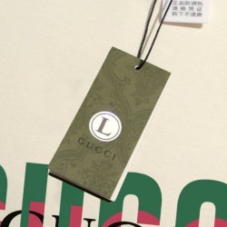 Replica Maglietta girocollo Gucci unisex nera/albicocca 04 Imitazione Outlet