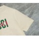 Replica Maglietta girocollo Gucci unisex nera/albicocca 04 Imitazione Outlet