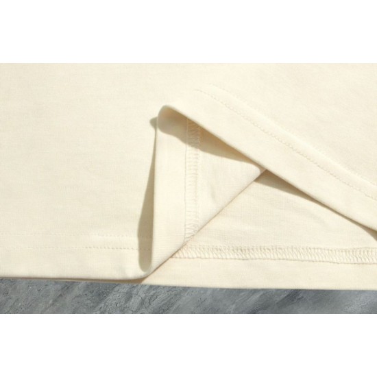 Replica Maglietta girocollo Gucci unisex nera/albicocca 04 Imitazione Outlet