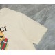 Replica Maglietta girocollo Gucci unisex nera/albicocca 06 Imitazione Outlet