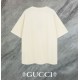 Replica Maglietta girocollo Gucci unisex nera/albicocca 06 Imitazione Outlet