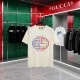 Replica Maglietta girocollo Gucci unisex nera/albicocca 07 Imitazione Outlet