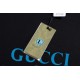 Replica Maglietta girocollo Gucci unisex nera/albicocca 08 Imitazione Outlet