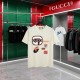 Replica Maglietta girocollo Gucci unisex nera/albicocca 09 Imitazione Outlet