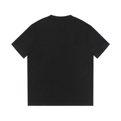 Replica Maglietta girocollo Gucci unisex nera/albicocca 11 Imitazione Outlet