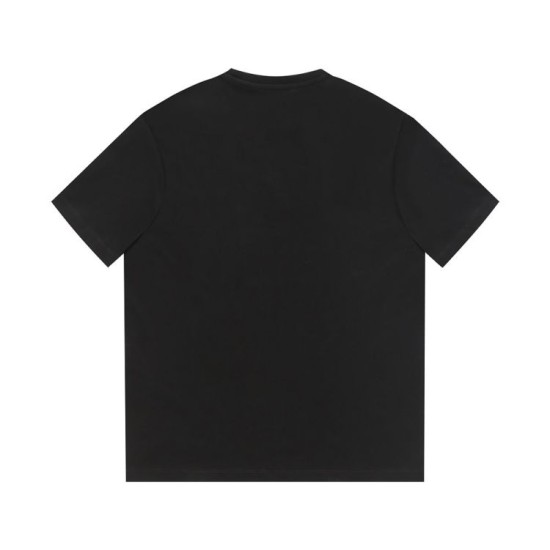 Replica Maglietta girocollo Gucci unisex nera/albicocca 11 Imitazione Outlet