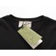 Replica Maglietta girocollo Gucci unisex nera/albicocca 11 Imitazione Outlet