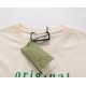 Replica Maglietta girocollo Gucci unisex nera/albicocca 12 Imitazione Outlet