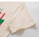 Replica Maglietta girocollo Gucci unisex nera/albicocca 12 Imitazione Outlet