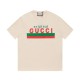 Replica Maglietta girocollo Gucci unisex nera/albicocca 12 Imitazione Outlet