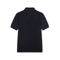 Replica Polo Gucci con ricamo a doppia GG e morsetto 01 Imitazione Outlet