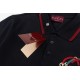 Replica Polo Gucci con ricamo a doppia GG e morsetto 01 Imitazione Outlet