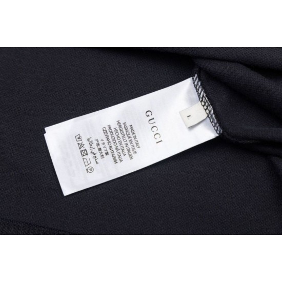 Replica Polo Gucci con ricamo a doppia GG e morsetto 01 Imitazione Outlet