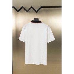 Replica Polo Gucci con ricamo a doppia GG e morsetto 02 Imitazione Outlet