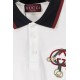 Replica Polo Gucci con ricamo a doppia GG e morsetto 02 Imitazione Outlet