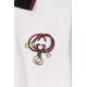 Replica Polo Gucci con ricamo a doppia GG e morsetto 02 Imitazione Outlet