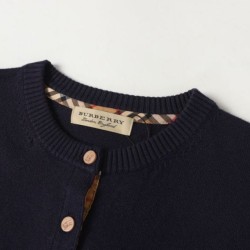 Perfetto Replica Cardigan classico Burberry maglia scozzese a maniche lunghe con ricamo Imitazione Outlet