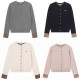 Perfetto Replica Cardigan classico Burberry maglia scozzese a maniche lunghe con ricamo Imitazione Outlet