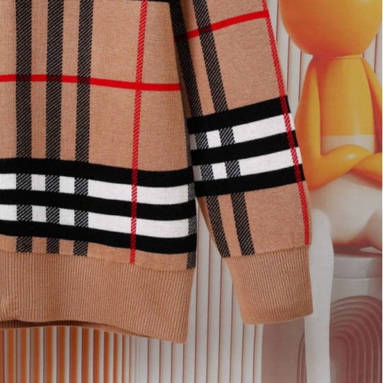 Perfetto Replica Giacca Burberry con cappuccio reversibile cashmere a quadri Imitazione Outlet