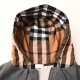 Perfetto Replica Giacca Burberry cappuccio e cerniera in patchwork scozzese Imitazione Outlet