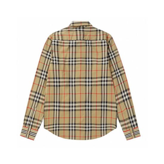 Perfetto Replica Camicia a quadri Vintage Burberry con polsini a coste Imitazione Outlet