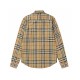 Perfetto Replica Camicia a quadri Vintage Burberry con polsini a coste Imitazione Outlet