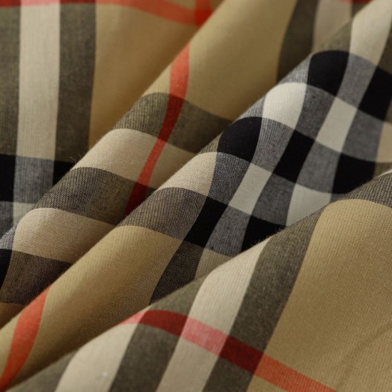Perfetto Replica Camicia a quadri Vintage Burberry con polsini a coste Imitazione Outlet