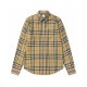 Perfetto Replica Camicia a quadri Vintage Burberry con polsini a coste Imitazione Outlet