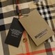 Perfetto Replica Camicia Burberry a maniche lunghe con patchwork scozzese Imitazione Outlet