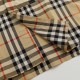 Perfetto Replica Camicia Burberry a maniche lunghe con patchwork scozzese Imitazione Outlet