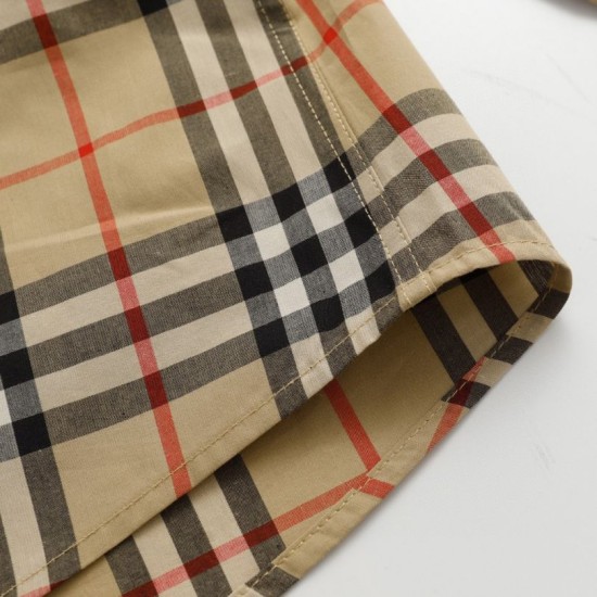 Perfetto Replica Camicia classici Burberry a maniche lunghe con motivo a quadri Imitazione Outlet