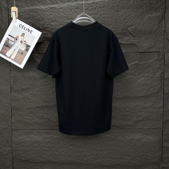 Perfetto Replica Burberry T-shirt unisex a maniche corte con logo Imitazione Outlet