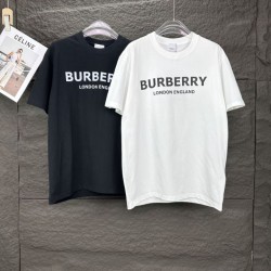 Perfetto Replica Burberry T-shirt unisex a maniche corte con logo Imitazione Outlet
