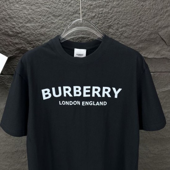Perfetto Replica Burberry T-shirt unisex a maniche corte con logo Imitazione Outlet