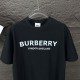 Perfetto Replica Burberry T-shirt unisex a maniche corte con logo Imitazione Outlet