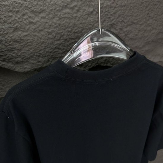 Perfetto Replica Burberry T-shirt unisex a maniche corte con logo Imitazione Outlet