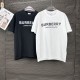 Perfetto Replica Burberry T-shirt unisex a maniche corte con logo Imitazione Outlet