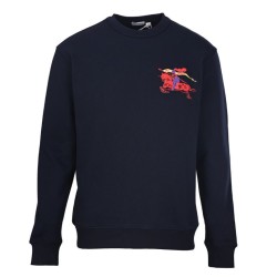 Perfetto Replica Burberry Felpa girocollo con cavallo ricamato Imitazione Outlet