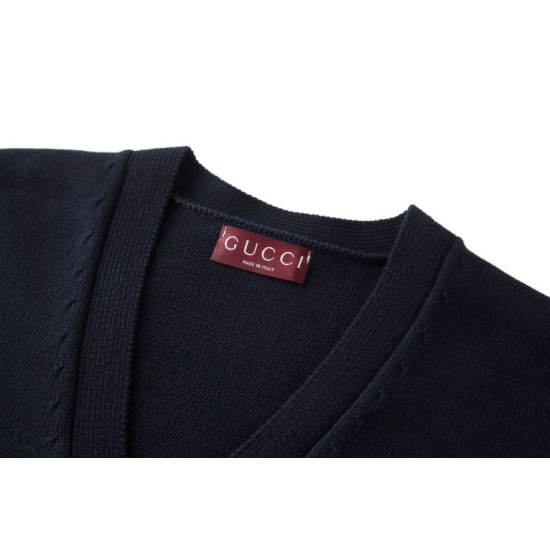 Premio Replica Cardigan in maglia unisex con ricamo Doppia G Gucci in edizione limitata False Online Perfetto Replica Cardigan in maglia unisex con ricamo Doppia G Gucci in edizione limitata Imitazione Outlet