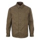Perfetto Replica Giacca-camicia Gucci con colletto alla coreana e motivo Doppia G in jacquard all-over Imitazione Outlet